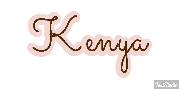 Kenya Effetto testo