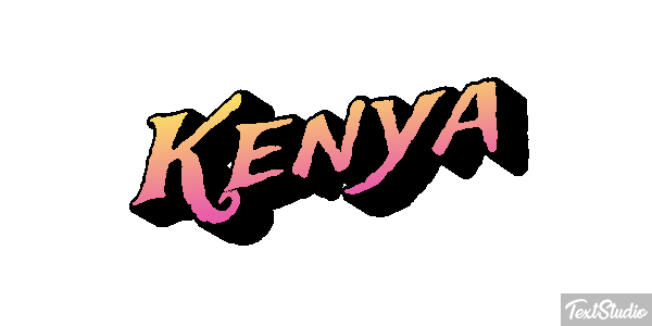 Kenya Effetto testo