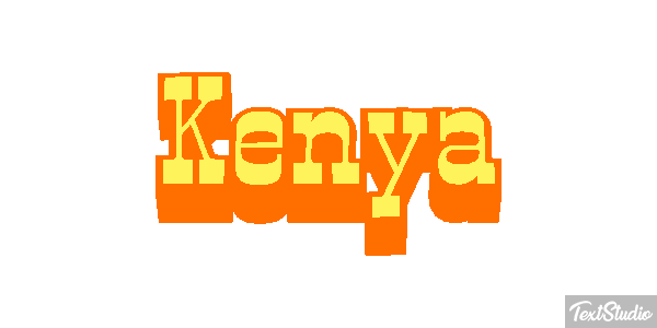 Kenya Effetto testo