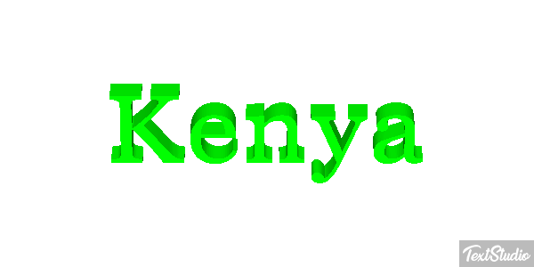 Kenya Effetto testo