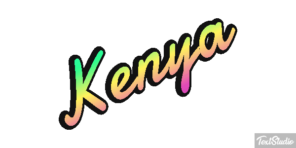 Kenya Effetto testo