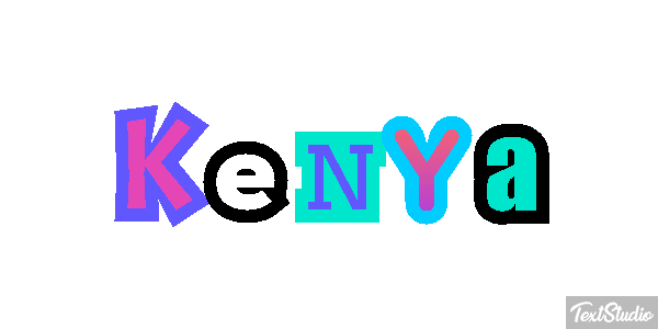 Kenya Effetto testo