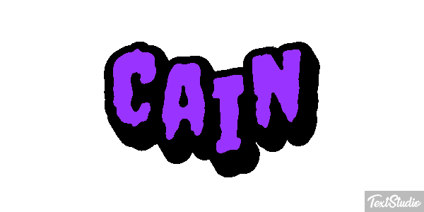 Cain Tekst effect