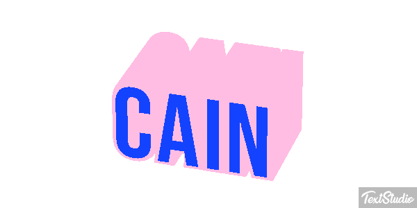 Cain Tekst effect