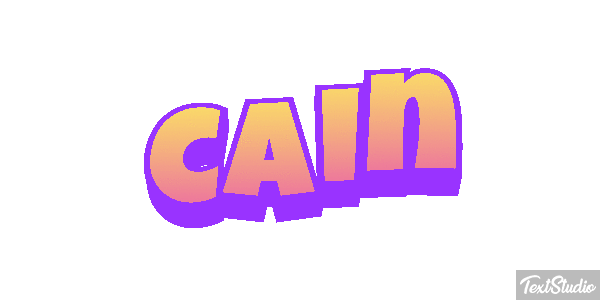 Cain Tekst effect