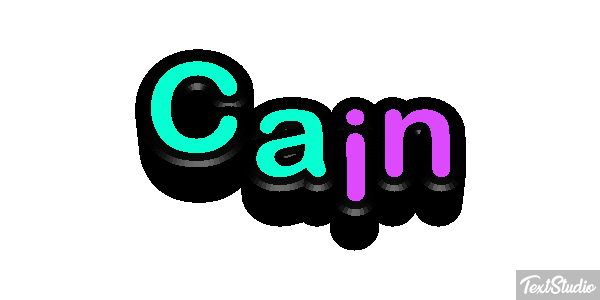 Cain Tekst effect