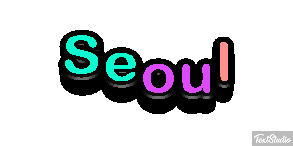 Seoul Efekt tekstowy