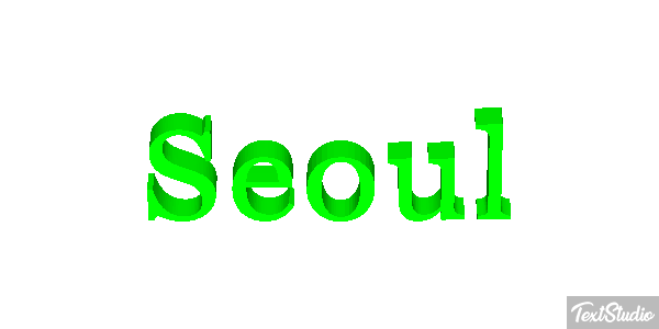 Seoul Efekt tekstowy