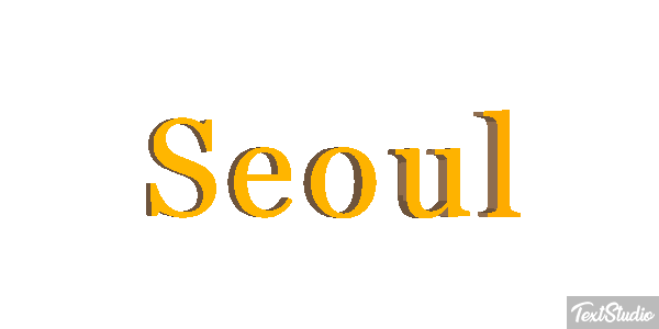Seoul Efekt tekstowy