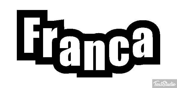 Franca Text effect