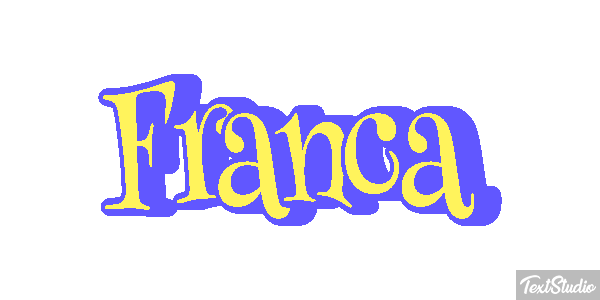 Franca Text effect