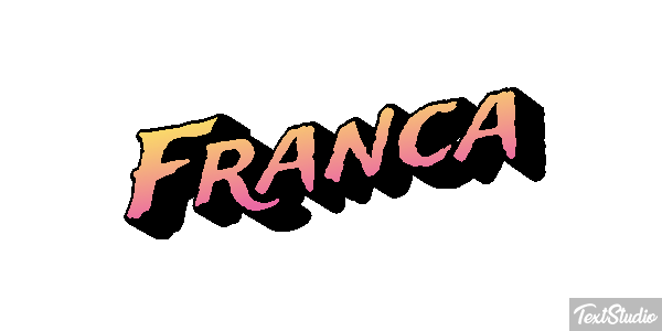 Franca Text effect