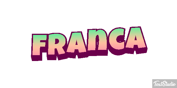 Franca Text effect