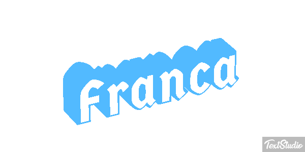 Franca Text effect