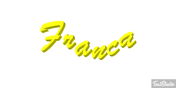 Franca Text effect