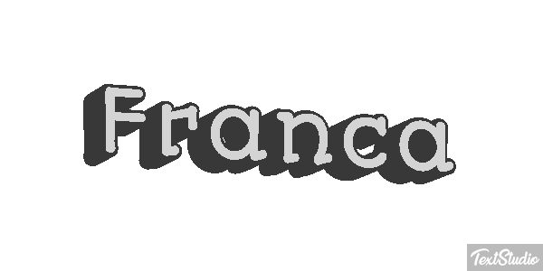 Franca Text effect