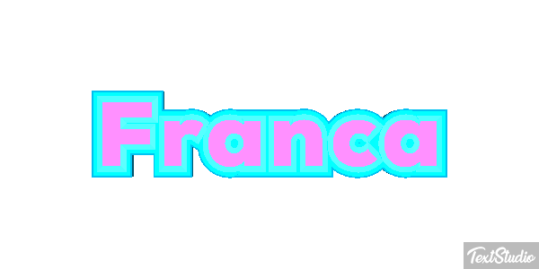Franca Text effect