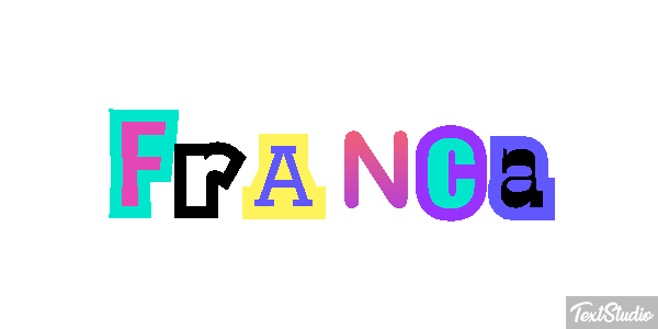 Franca Text effect