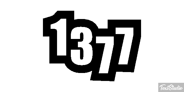 1377 Text effect