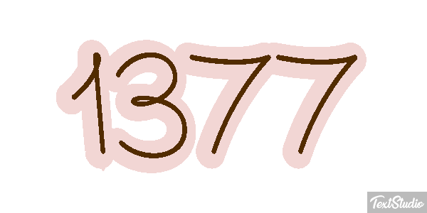 1377 Text effect