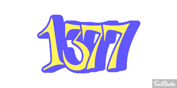 1377 Text effect