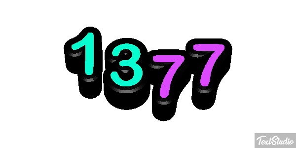 1377 Text effect