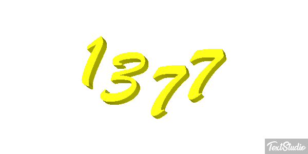 1377 Text effect
