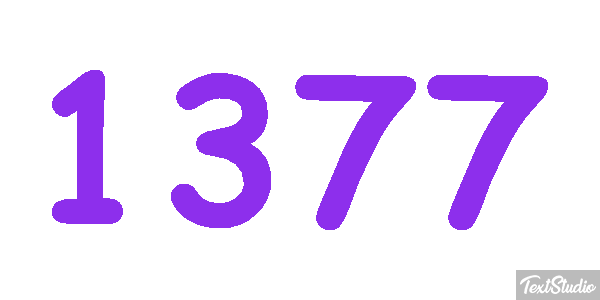 1377 Text effect