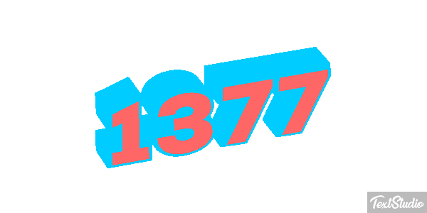 1377 Text effect