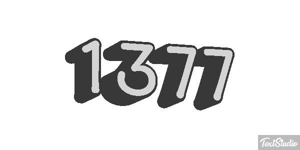 1377 Text effect