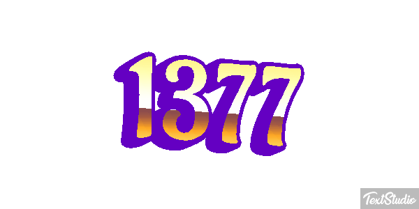 1377 Text effect