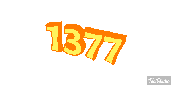 1377 Text effect