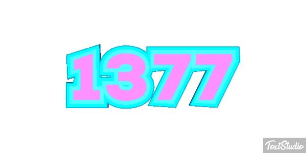 1377 Text effect