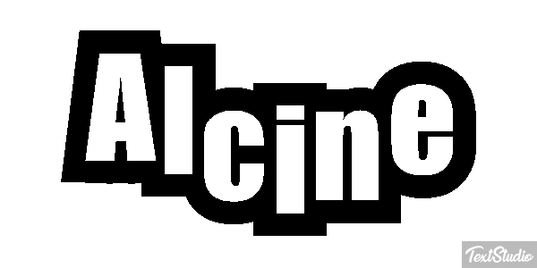 Alcine Effet de texte