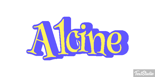 Alcine Effet de texte