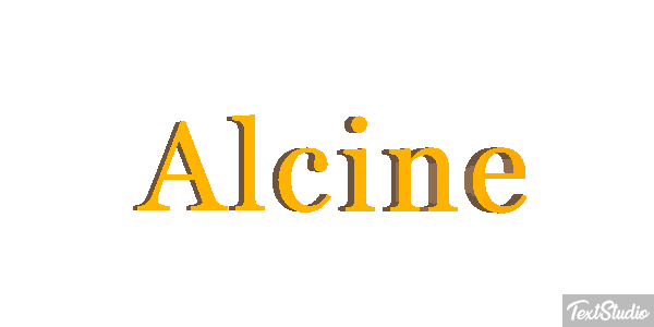 Alcine Effet de texte