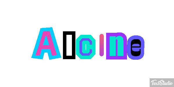 Alcine Effet de texte