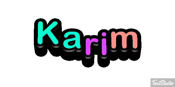 Karim Text effect