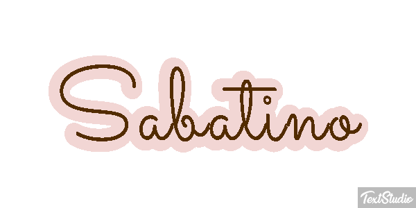 Sabatino Effetto testo