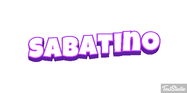 Sabatino Effetto testo