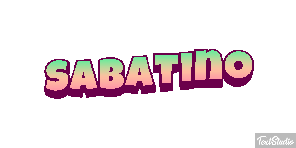 Sabatino Effetto testo