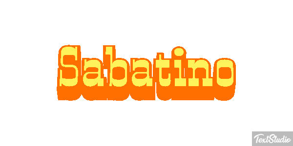 Sabatino Effetto testo