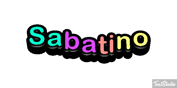Sabatino Effetto testo