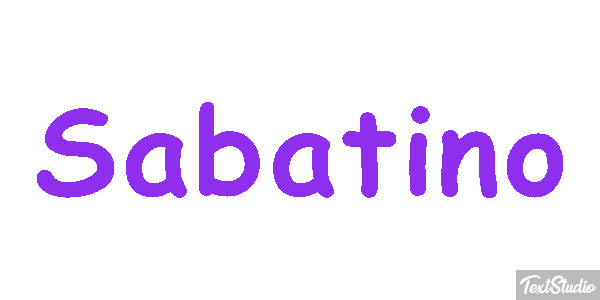 Sabatino Effetto testo