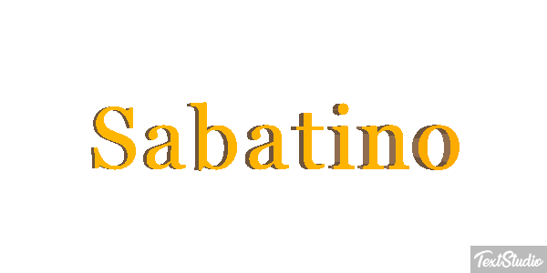 Sabatino Effetto testo
