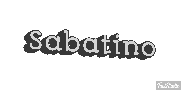 Sabatino Effetto testo