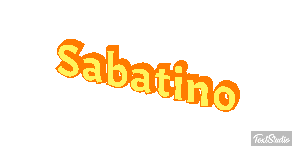 Sabatino Effetto testo