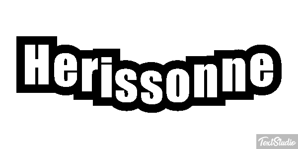 Hérissonne Effetto testo