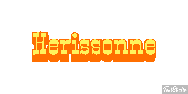 Hérissonne Effetto testo