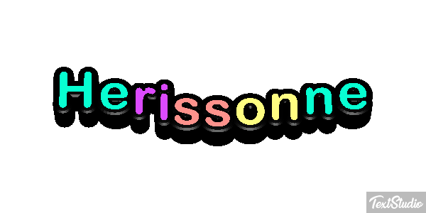 Hérissonne Effetto testo